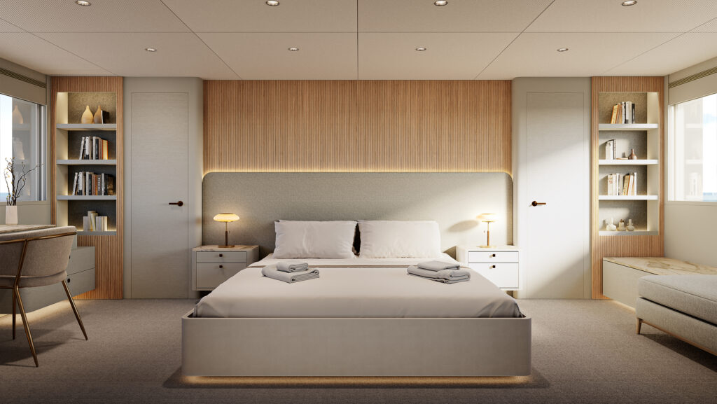 interior renderings of Numarine 27XP