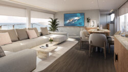Interior renderings of Numarine 27XP - saloon