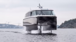 The first Candela P-12 vessel bound for Mumbai performs sea trials outside Candela's Stockholm R&D centre, 17 March 2026