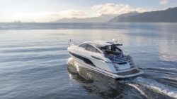 Fairline Targa 47 GT luxury motorboat on the water