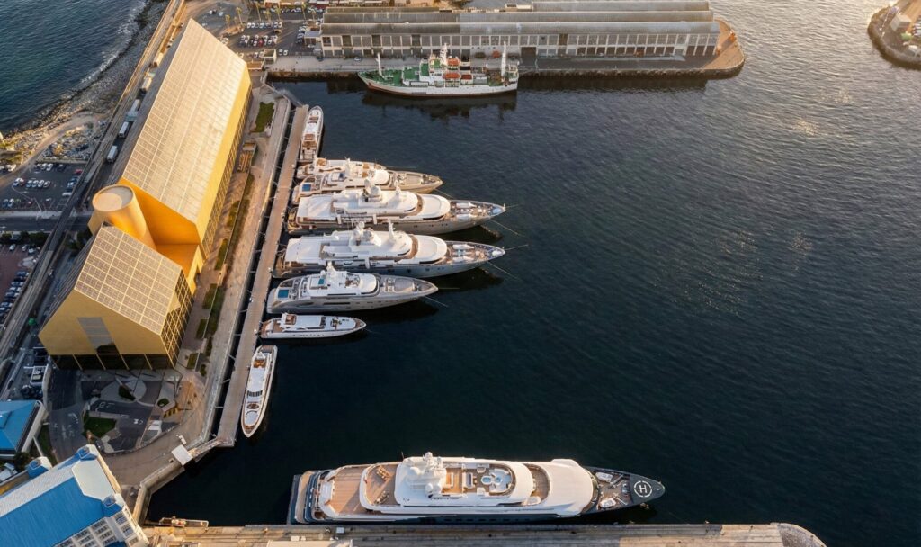 V&A Waterfront superyacht marina render