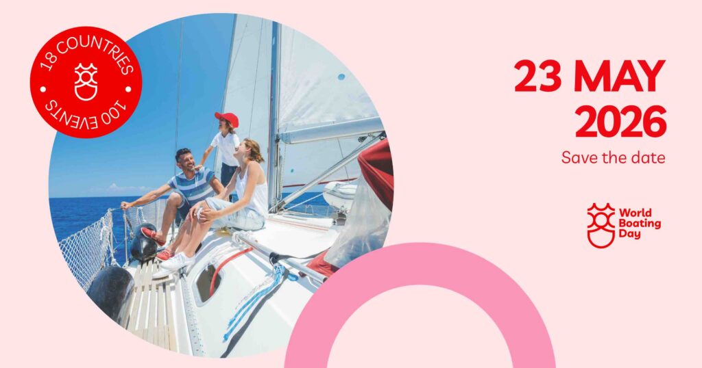 World Boating Day pink campaign poster