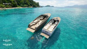 Two open luxury day boats