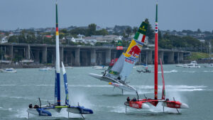 SailGP boats in race