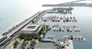 Aerial Rendering of Valencia Marina