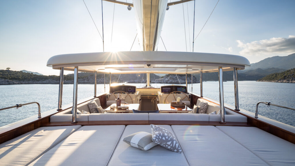 flybridge of Simena superyacht