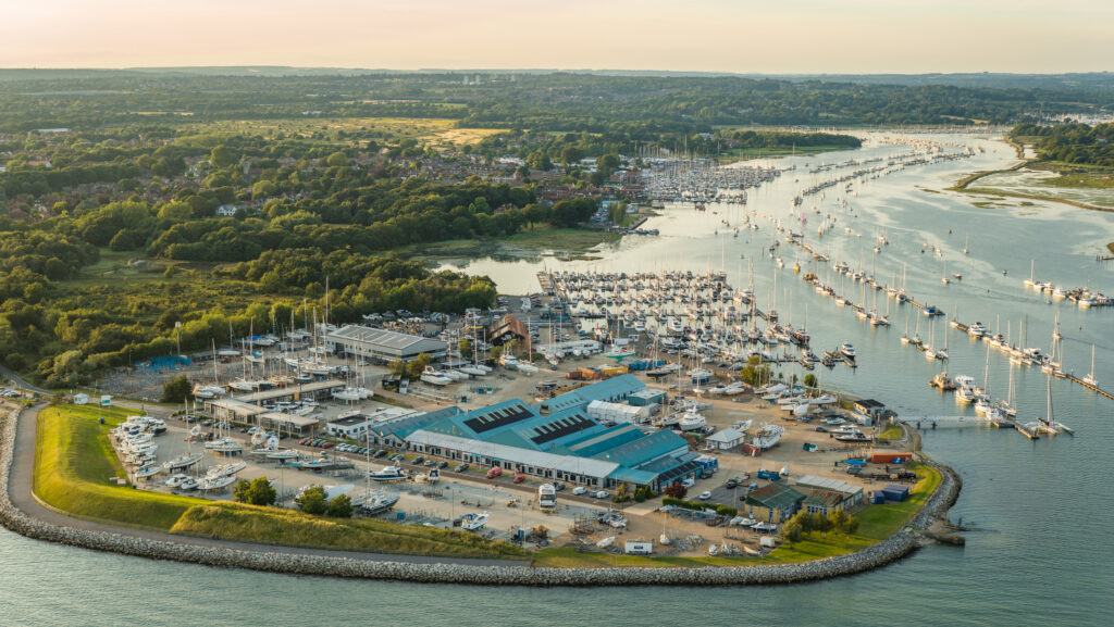 Hamble Point Marina from above