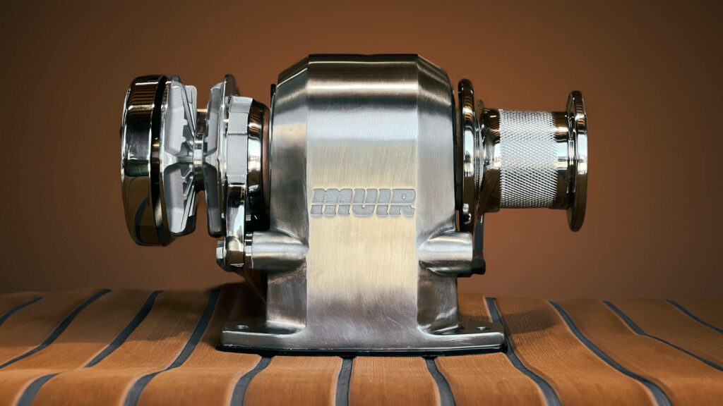 Stainless steel shiny windlass