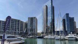 Ocean Village Marina with South Coast Boat Show taking place