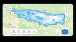 Lake Oneida shown on map app on smartphone screen