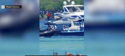 Boat filmed on smartphone