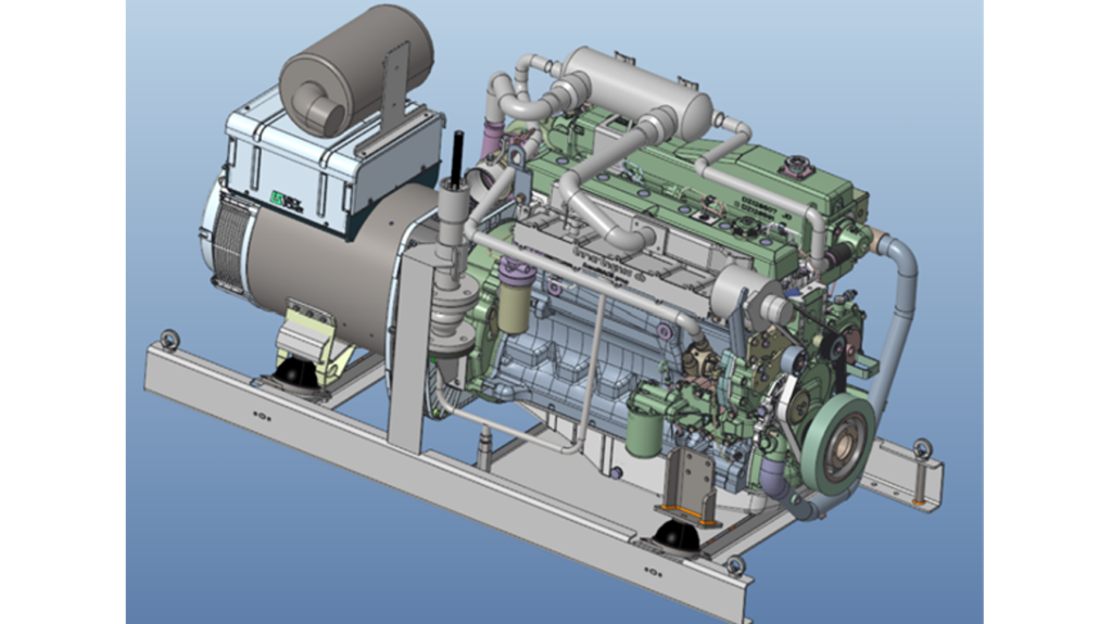 Nanni methanol dual-fuel generator engine