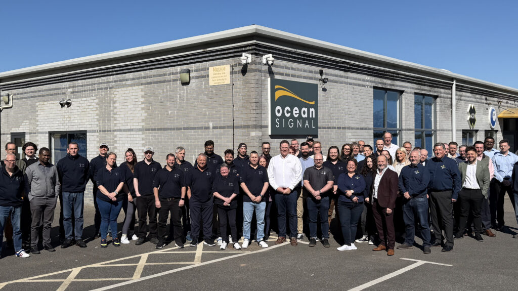 The Ocean Signal team at their company headquarters in Margate, UK