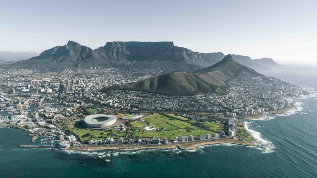 Cape Town with Table Mountain backdrop