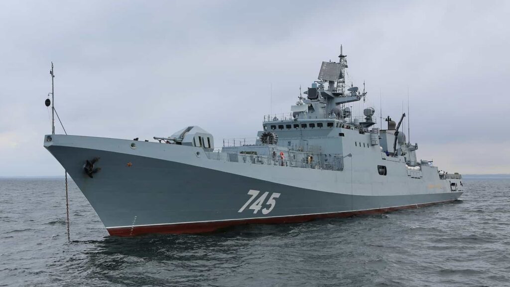 Российский фрегат «Адмирал Григорьевич». Изображение предоставлено сайтом Mil.ru.