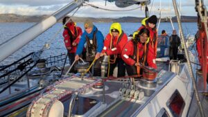 young sailors onboard a sailing boat