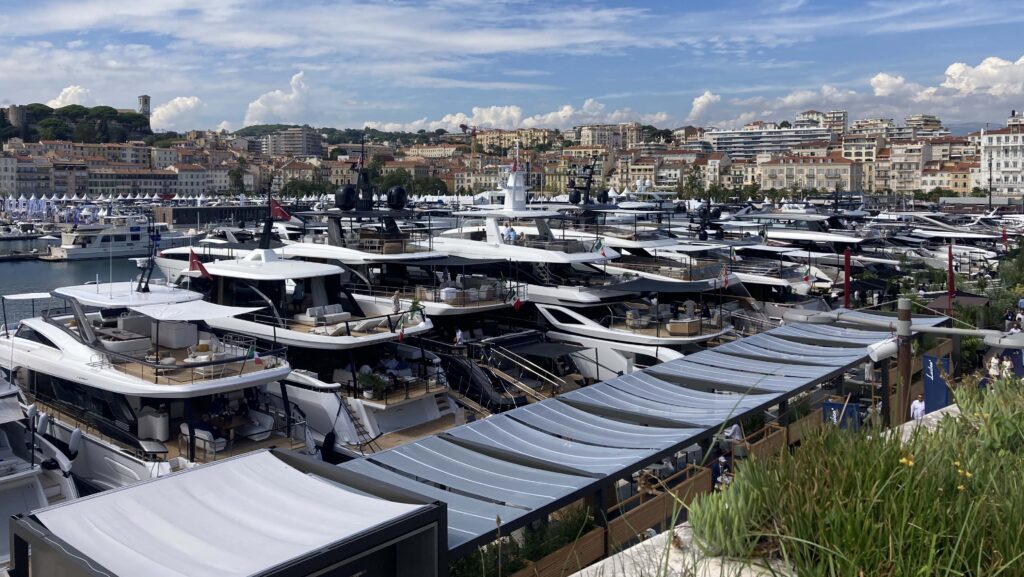 Boats at Cannes Yachting Festival 2025