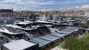 Boats at Cannes Yachting Festival 2025