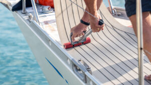 Flexiteek installation onboard yacht