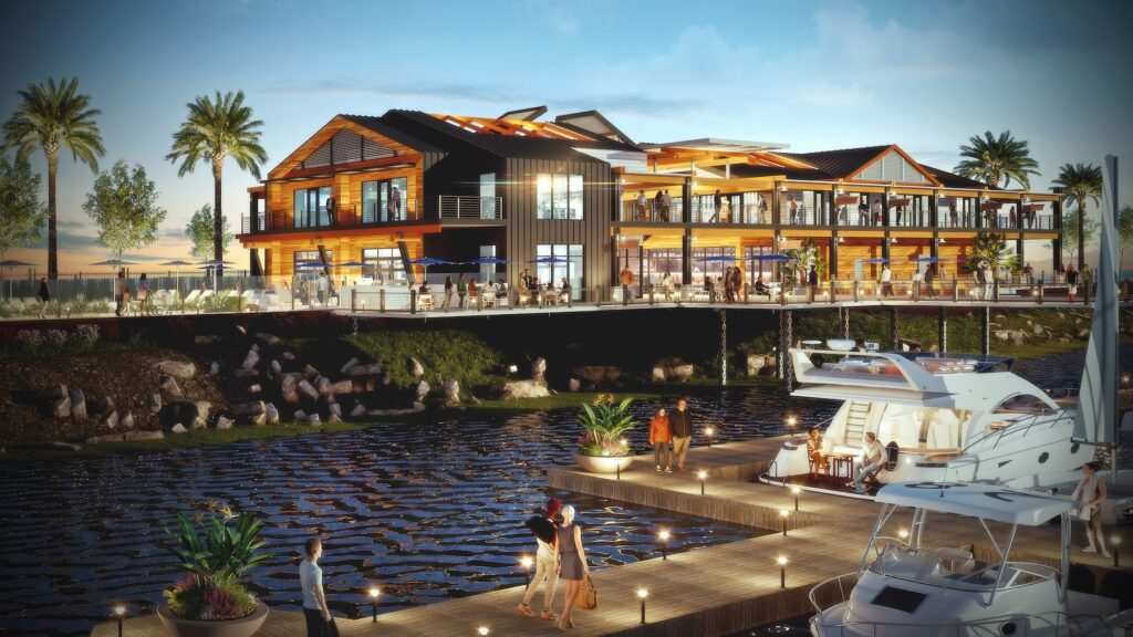 The redevelopment also adds a waterfront promenade and public viewing deck