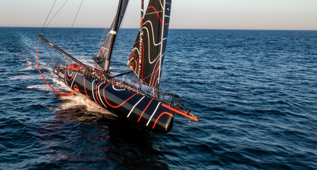 Oliver Heer Ocean Racing aerial view of boat