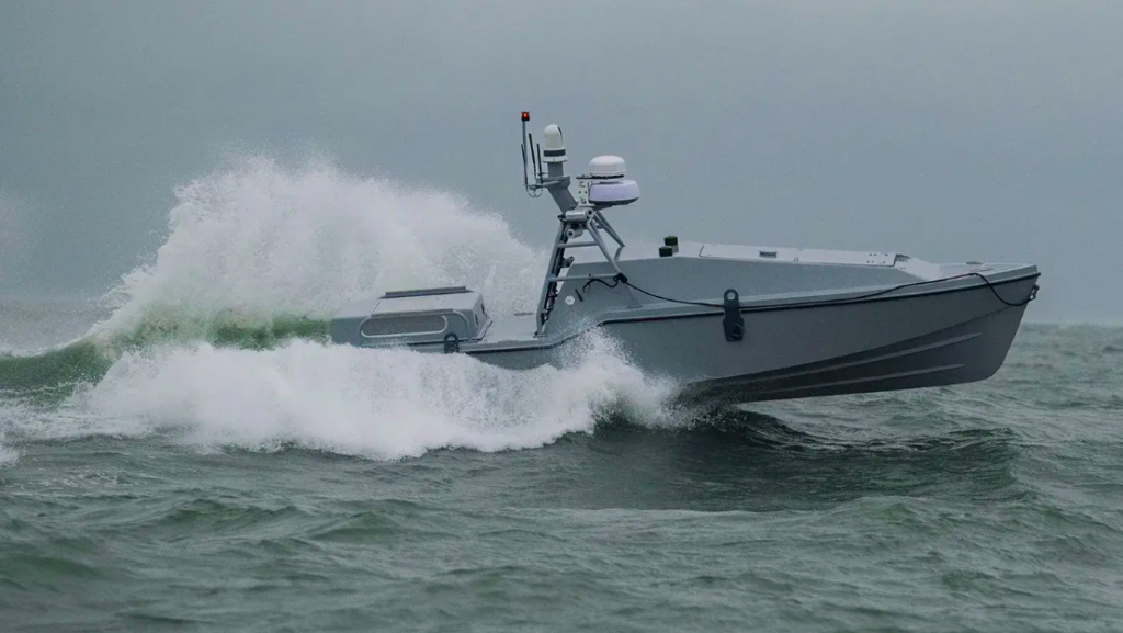 Saronic Corsair autonomous vessel on the water