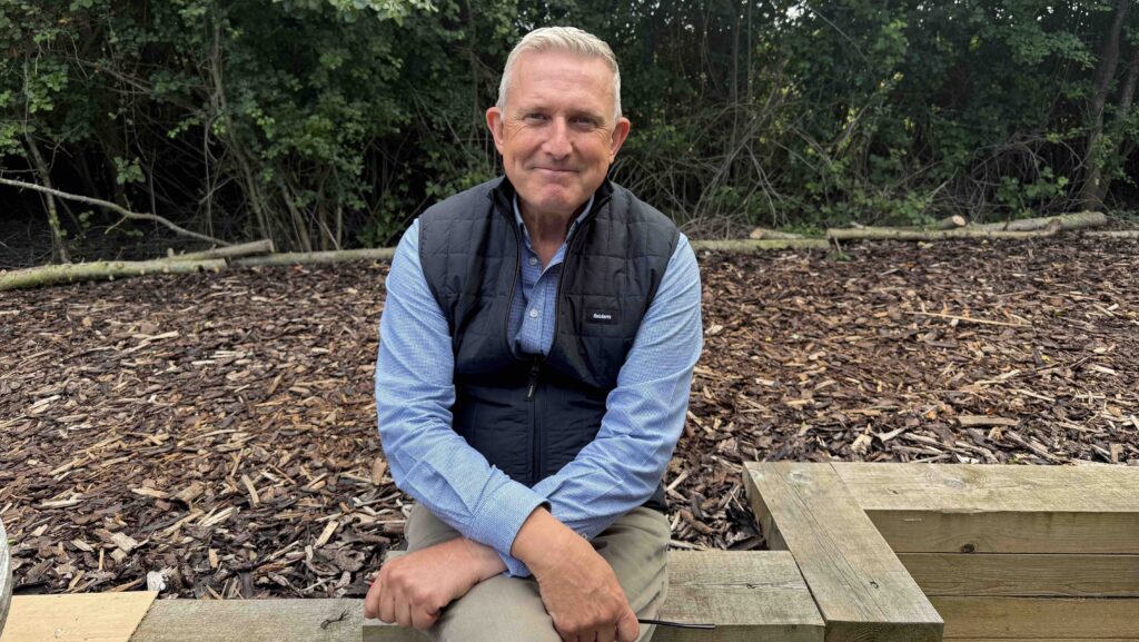 Steve Moore from Flexiteek in a black gilet