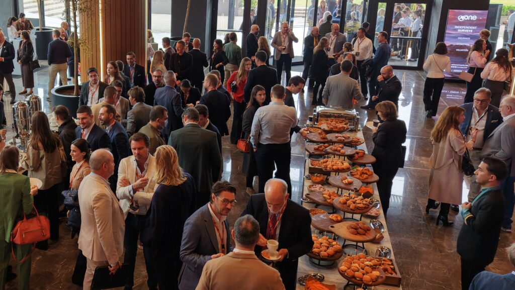 delegates enjoy a buffet feats at Superyacht Summit Türkiye (SST)