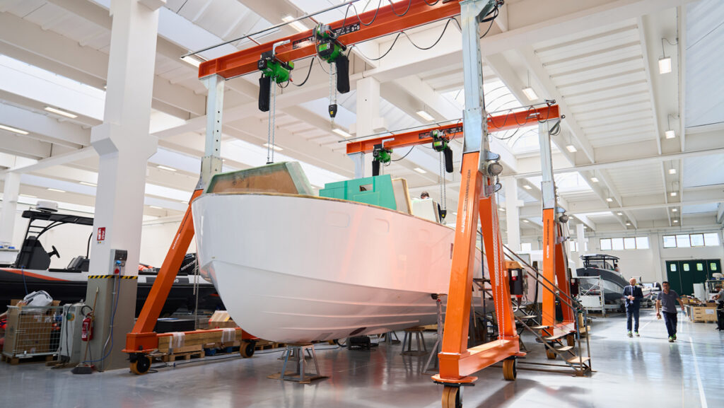 boat in production at Tykun, part of Med Group