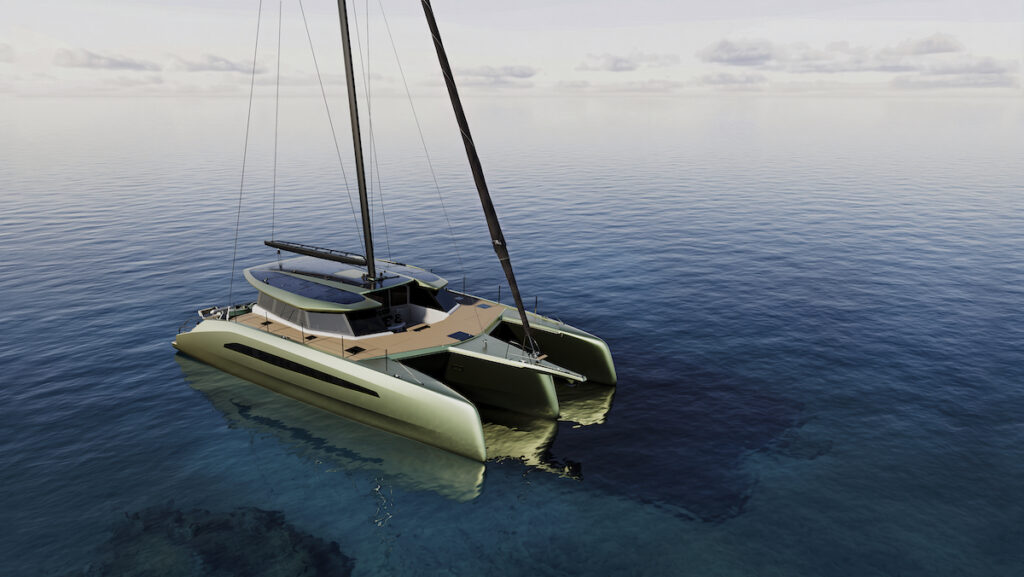 VMG 53 trimaran rendering