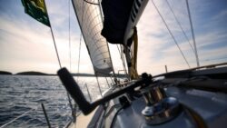 Navigating on a sailing vessel