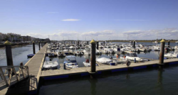 small marina in the sunshine