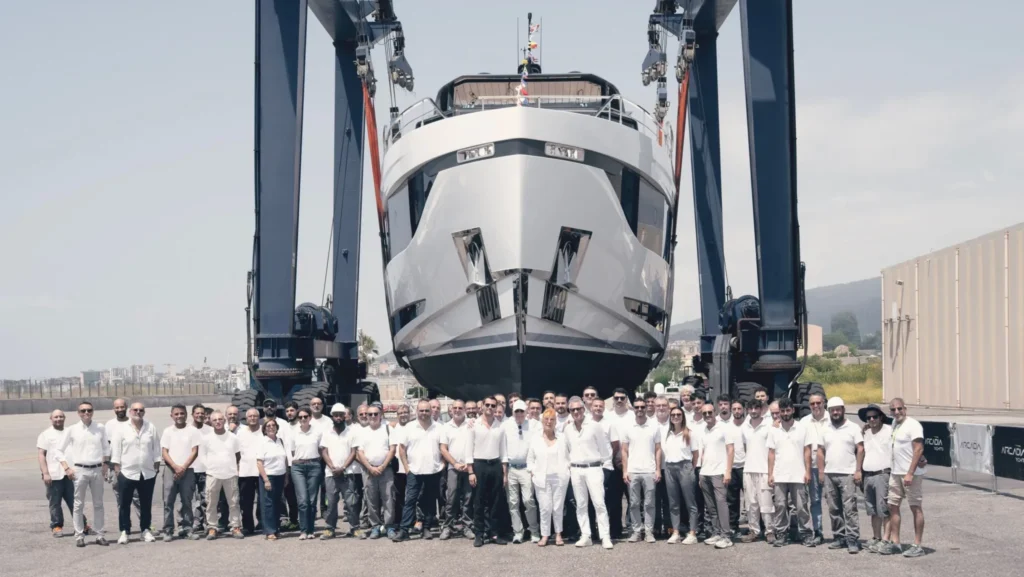Arcadia Yachts A80 launch
