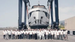Arcadia Yachts A80 launch