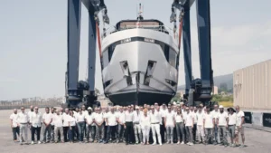 Arcadia Yachts A80 launch