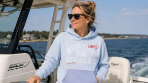 The first collection features Boston Whaler graphic T-shirts and sweatshirts