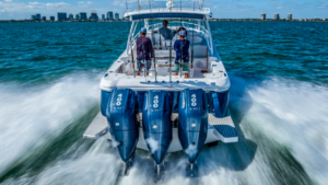 stern with outboards