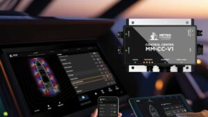 helm station with multifunction displays