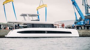 Sleek 60ft power catamaran