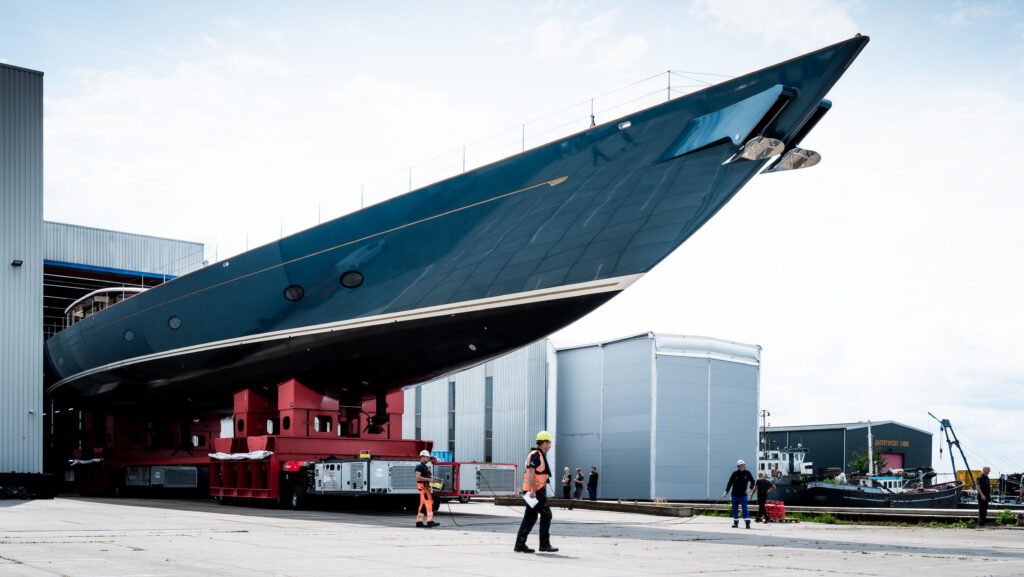 The launch of SY Zero marks the completion of the yacht's construction phase and the start of sea trials