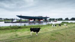 SY Zero arrived in Harlingen following its transfer for technical launch