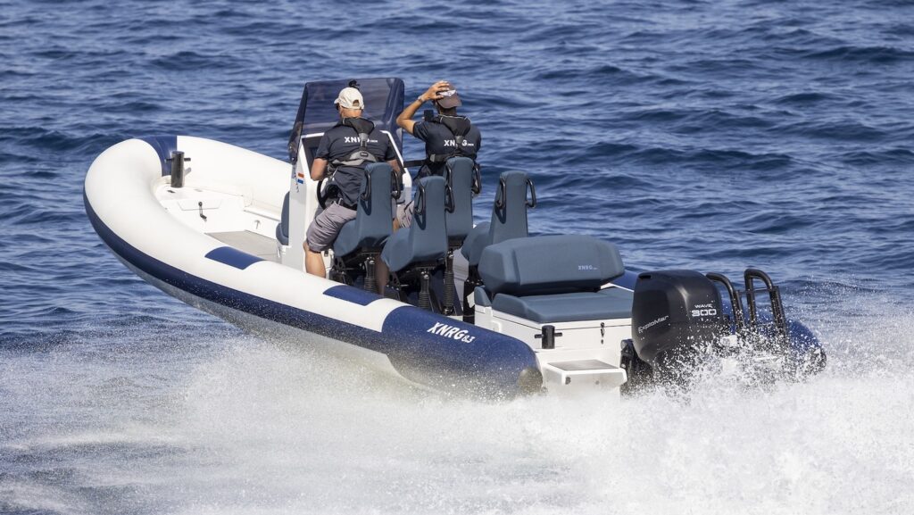 XNRG competes during the Monaco Energy Boat Challenge endurance race