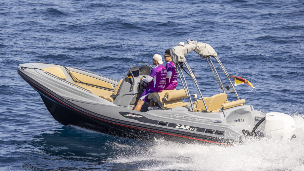 The the WAVE 150+ recorded 26.06 knots on a 6.5-metre ZAR RIB