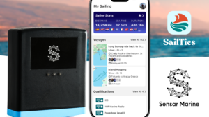 Sensar Marine Boat Monitor and SailTies digital logbook app integration