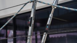 rigging on a sailing boat with sensor