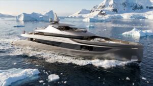Rendering image of LIVIA series by RMK Yachts