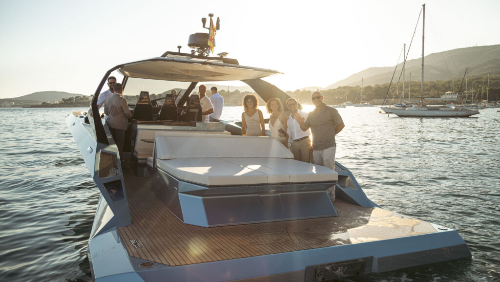 SAY 42 Sport is displayed on the water in Mallorca