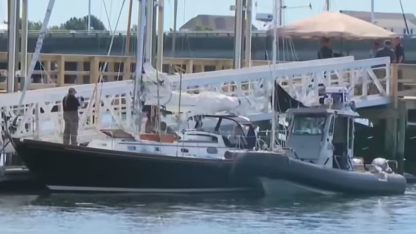 Pathfinder in Newport Harbor.