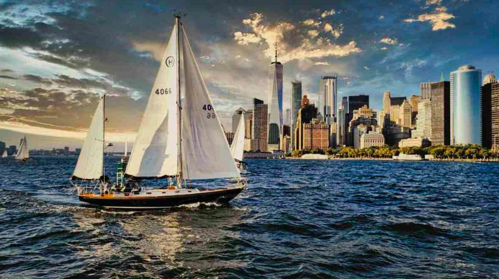 1968 Hinckley Bermuda 40 in sail - this is Pathfinder which was stolen with the suspected thief tragically killed