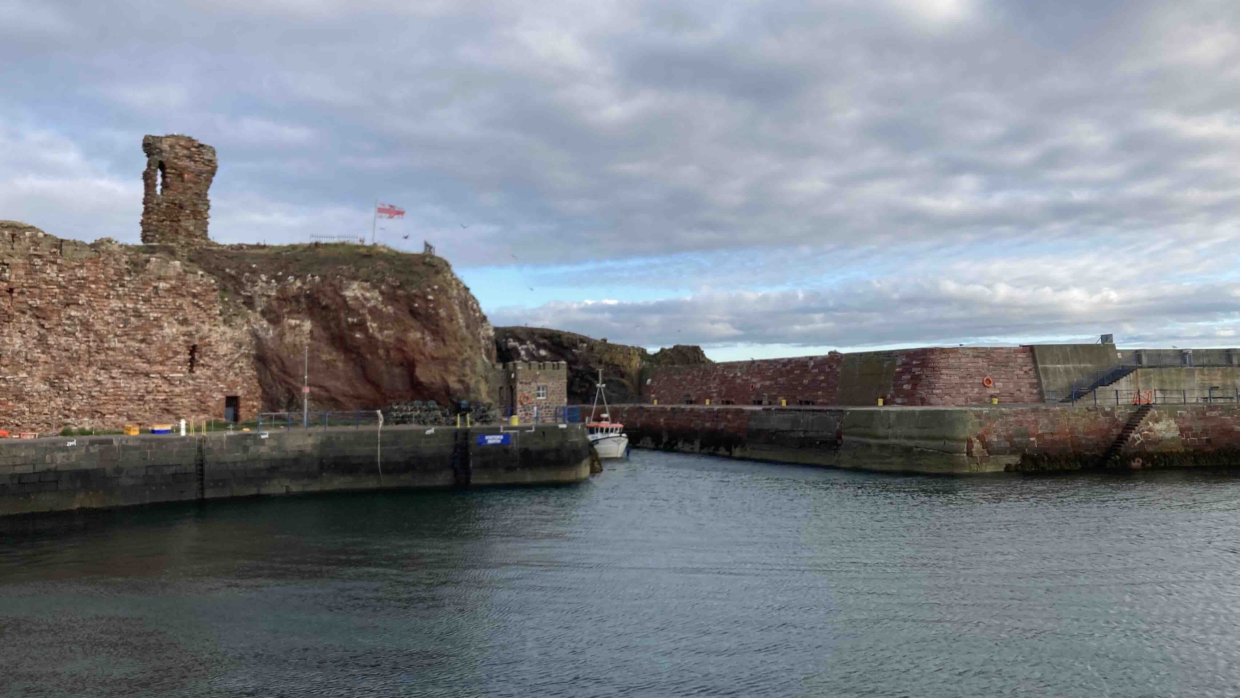 Dunbar Harbour wall
